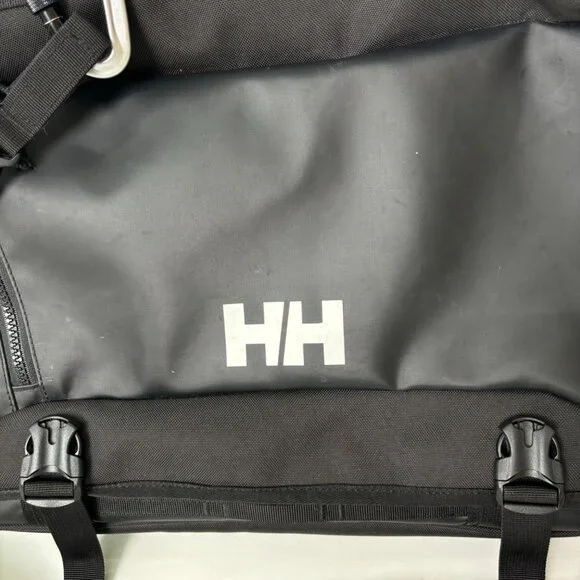 Helly Hansen Black Messenger Bag  Adjustable Shoulder Strap Broken Back Zipper - Picture 3 of 16